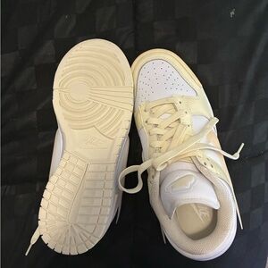 Nike Women's Sneakers in Cream and White